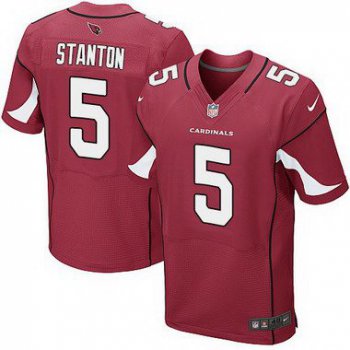 Men's Arizona Cardinals #5 Drew Stanton Red Team Color NFL Nike Elite Jersey