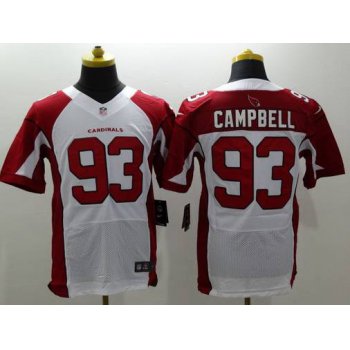 Men's Arizona Cardinals #93 Calais Campbell White Road NFL Nike Elite Jersey