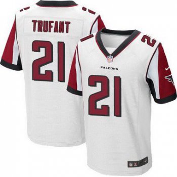 Men's Atlanta Falcons #21 Deion Sanders White Retired Player NFL Nike Elite Jersey