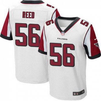 Men's Atlanta Falcons #56 Brooks Reed White Road NFL Nike Elite Jersey