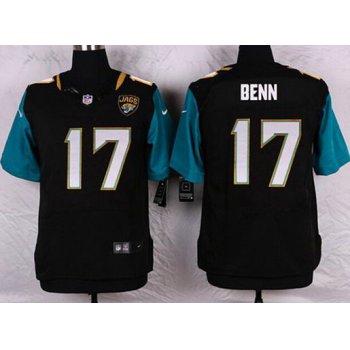 Men's Jacksonville Jaguars #17 Arrelious Benn Black Team Color NFL Nike Elite Jersey