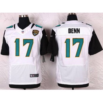 Men's Jacksonville Jaguars #17 Arrelious Benn White Road NFL Nike Elite Jersey