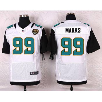 Men's Jacksonville Jaguars #99 Sen'Derrick Marks White Road NFL Nike Elite Jersey