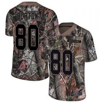 Nike Bears 80 Trey Burton Camo Men's Stitched NFL Limited Rush Realtree Jersey