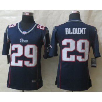 Nike New England Patriots #29 LeGarrette Blount Blue Game Jersey