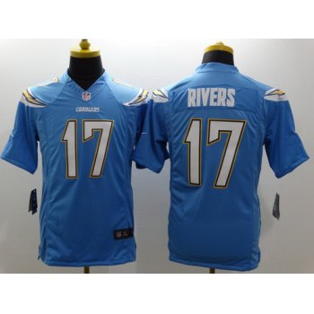 Nike San Diego Chargers #17 Philip Rivers 2013 Light Blue Limited Jersey