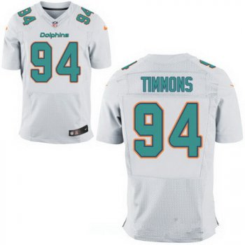 Men's Miami Dolphins #94 Lawrence Timmons White Road Stitched NFL Nike Elite Jersey