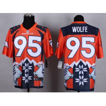 Nike Denver Broncos #95 Derek Wolfe 2015 Noble Fashion Elite Jersey