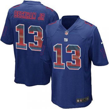 Nike Giants #13 Odell Beckham Jr Royal Blue Team Color Men's Stitched NFL Limited Strobe Jersey