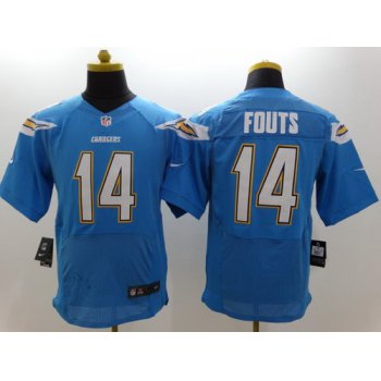 Nike San Diego Chargers #14 Dan Fouts 2013 Light Blue Elite Jersey