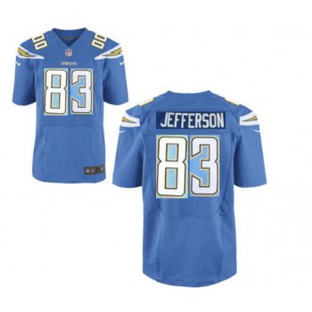 Mens San Diego Chargers #83 John Jefferson Light Blue Nike Elite jerseys