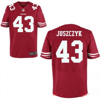 Men's San Francisco 49ers #43 Kyle Juszczyk Scarlet Red Team Color Stitched NFL Nike Elite Jersey