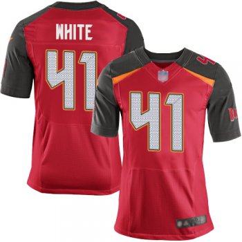 Buccaneers #41 Devin White Red Team Color Men's Stitched Football New Elite Jersey