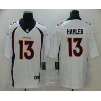 Men's Denver Broncos #13 KJ Hamler White 2020 Vapor Untouchable Stitched NFL Nike Limited Jersey