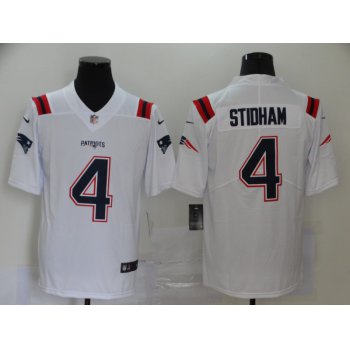 Men's New England Patriots #4 Jarrett Stidham White 2020 NEW Vapor Untouchable Stitched NFL Nike Limited Jersey