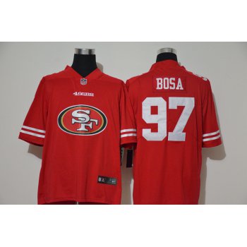 Men's San Francisco 49ers #97 Nick Bosa Red 2020 Big Logo Vapor Untouchable Stitched NFL Nike Fashion Limited Jersey