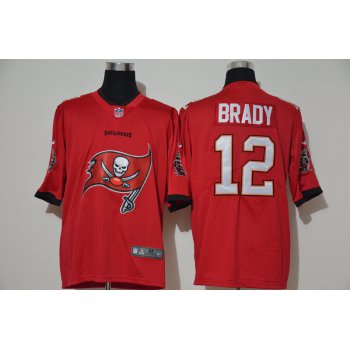 Men's Tampa Bay Buccaneers #12 Tom Brady Red 2020 Big Logo Vapor Untouchable Stitched NFL Nike Fashion Limited Jersey