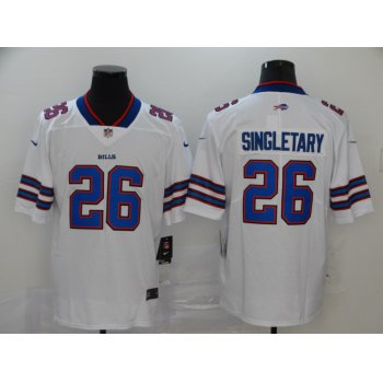 Men's Buffalo Bills #26 Devin Singletary White 2017 Vapor Untouchable Stitched NFL Nike Limited Jersey