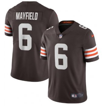 Men's Cleveland Browns #6 Baker Mayfield Brown 2020 NEW Vapor Untouchable Stitched NFL Nike Limited Jersey