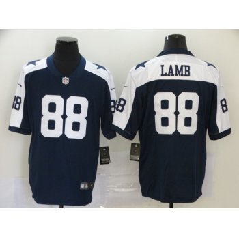 Men's Dallas Cowboys #88 CeeDee Lamb Blue Thanksgiving 2020 NEW Vapor Untouchable Stitched NFL Nike Limited Jersey