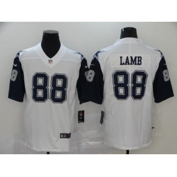 Men's Dallas Cowboys #88 CeeDee Lamb White 2020 Color Rush Stitched NFL Nike Limited Jersey