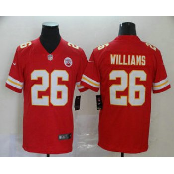 Men's Kansas City Chiefs #26 Damien Williams Red 2017 Vapor Untouchable Stitched NFL Nike Limited Jersey