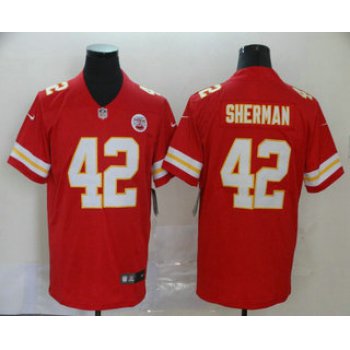 Men's Kansas City Chiefs #42 Anthony Sherman Red 2017 Vapor Untouchable Stitched NFL Nike Limited Jersey