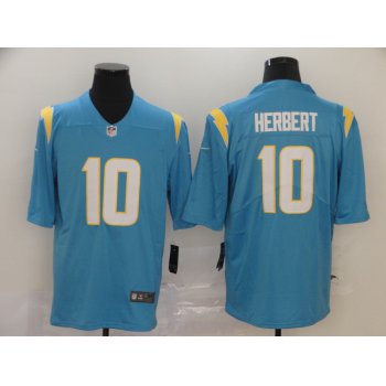 Men's Los Angeles Chargers #10 Justin Herbert Light Blue 2020 NEW Vapor Untouchable Stitched NFL Nike Limited Jersey