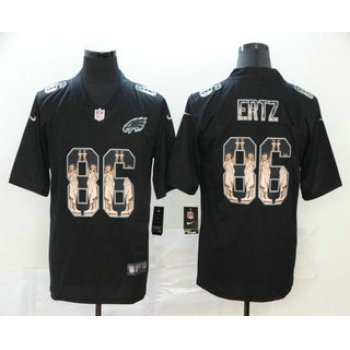 Men's Philadelphia Eagles #86 Zach Ertz 2019 Black Statue Of Liberty Stitched NFL Nike Limited Jersey