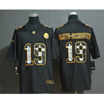 Men's Pittsburgh Steelers #19 JuJu Smith-Schuster Jesus Faith Black Vapor Untouchable Stitched NFL Nike Limited Jersey