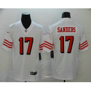 Men's San Francisco 49ers #17 Emmanuel Sanders White New 2018 Color Rush Vapor Untouchable Limited Jersey