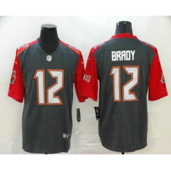 Men's Tampa Bay Buccaneers #12 Tom Brady 2020 Nike Pewter Inverted Legend Jersey