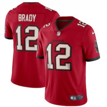 Men's Tampa Bay Buccaneers #12 Tom Brady Red 2020 NEW Vapor Untouchable Stitched NFL Nike Limited Jersey