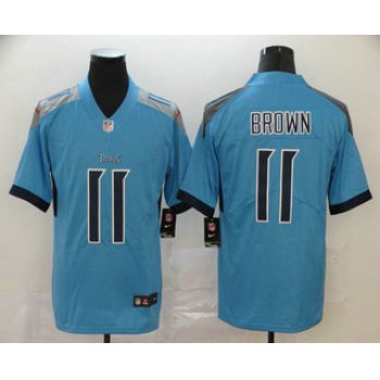 Men's Tennessee Titans #11 A.J. Brown Nike Light Blue New 2018 Vapor Untouchable Limited Jersey