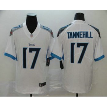 Men's Tennessee Titans #17 Ryan Tannehill Nike White New 2018 Vapor Untouchable Limited Jersey