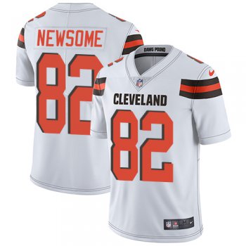 Size XXXXL Nike Cleveland Browns #82 Ozzie Newsome White Men's Stitched NFL Vapor Untouchable Limited Jersey