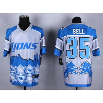 Nike Detroit Lions #35 Joique Bell 2015 Noble Fashion Elite Jersey