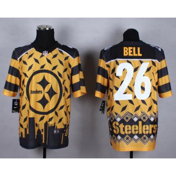 Nike Pittsburgh Steelers #26 LeVeon Bell 2015 Noble Fashion Elite Jersey