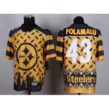 Nike Pittsburgh Steelers #43 Troy Polamalu 2015 Noble Fashion Elite Jersey