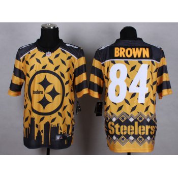 Nike Pittsburgh Steelers #84 Antonio Brown 2015 Noble Fashion Elite Jersey