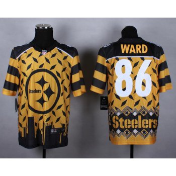 Nike Pittsburgh Steelers #86 Hines Ward 2015 Noble Fashion Elite Jersey