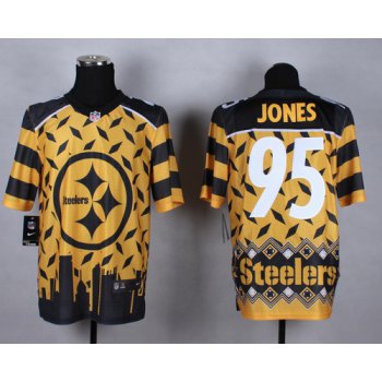 Nike Pittsburgh Steelers #95 Jarvis Jones 2015 Noble Fashion Elite Jersey