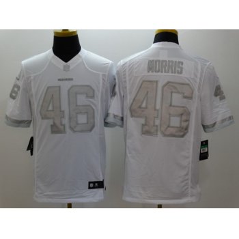 Nike Washington Redskins #46 Alfred Morris Platinum White Limited Jersey