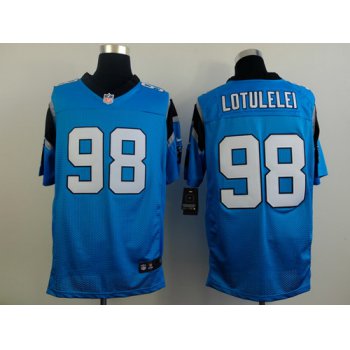 Nike Carolina Panthers #98 Star Lotulelei Light Blue Elite Jersey