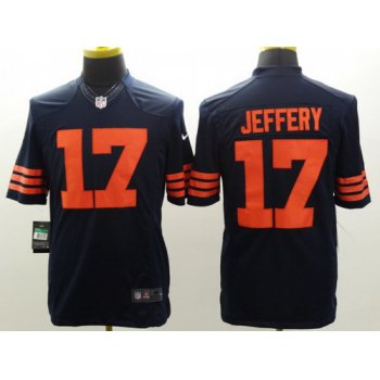 Nike Chicago Bears #17 Alshon Jeffery Blue With Orange Limited Jersey