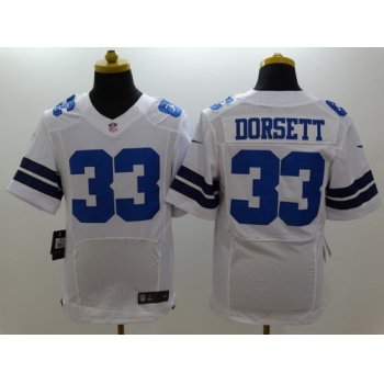 Nike Dallas Cowboys #33 Tony Dorsett White Elite Jersey