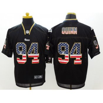 Nike St. Louis Rams #94 Robert Quinn 2014 USA Flag Fashion Black Elite Jersey