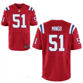 Men's New England Patriots #51 Barkevious Mingo Red Alternate Stitched NFL Nike Elite Jersey