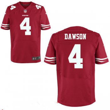 Men's San Francisco 49ers #4 Phil Dawson White Road Stitched NFL Nike Elite Jersey