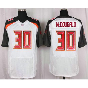 Men's Tampa Bay Buccaneers #30 Bradley McDougald White Road NFL Nike Elite Jersey